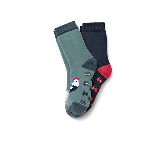 Detské protišmykové ponožky, 2 páry, motív farmy 666163 z e-shopu Tchibo.sk