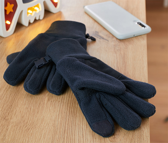 Flísové rukavice z recyklovaného materiálu, tmavomodré 623328 z e-shopu  Tchibo.sk