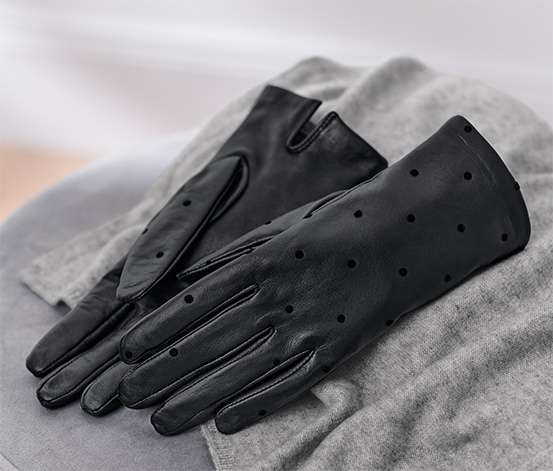 Kožené rukavice s vločkovou potlačou 653413 z e-shopu Tchibo.sk