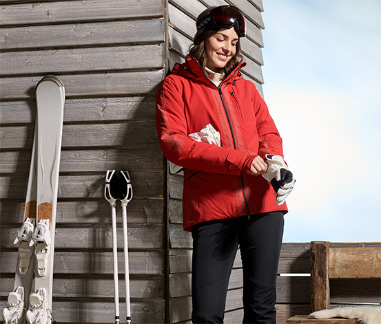 Softshellová lyžiarska bunda, červená 623626 z e-shopu Tchibo.sk