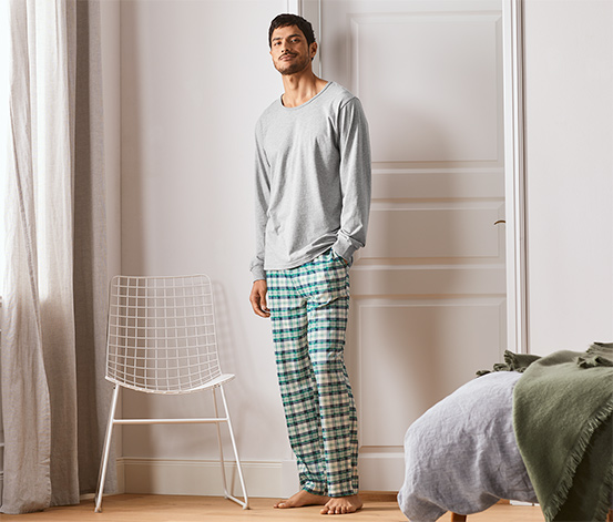 Džersejové pyžamo, kockované 618036 z e-shopu Tchibo.sk