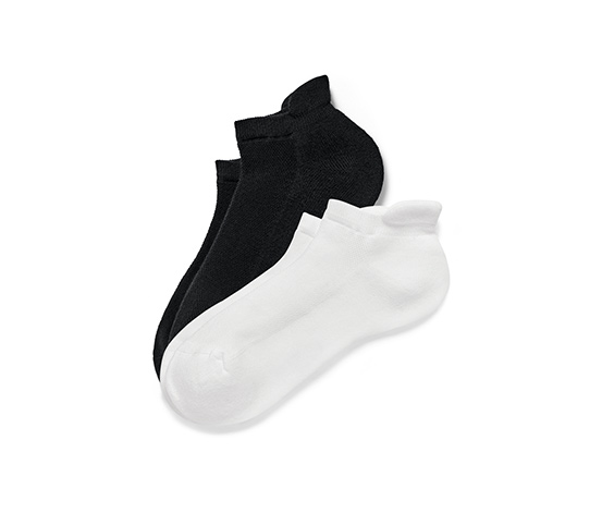 Krátke športové ponožky, 2 páry, biela/zelená 657841 z e-shopu Tchibo.sk