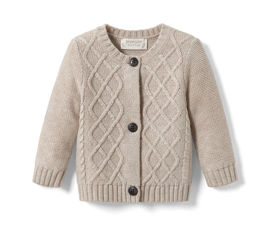 Detský sveter z hrubej pleteniny s vlnou s certifikátom RWS 669116 z  e-shopu Tchibo.sk