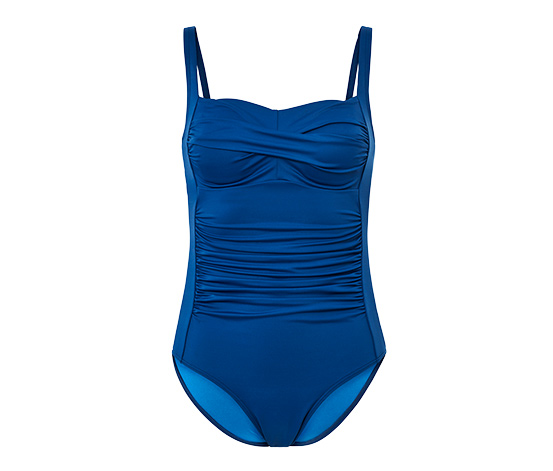 Sťahovacie jednodielne plavky s recyklovaným materiálom, kráľovské modré  online bestellen bei Tchibo 638632