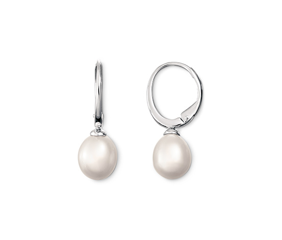 Náušnice s kultivovanými sladkovodnými perlami, striebro s rýdzosťou 925  670663 z e-shopu Tchibo.sk
