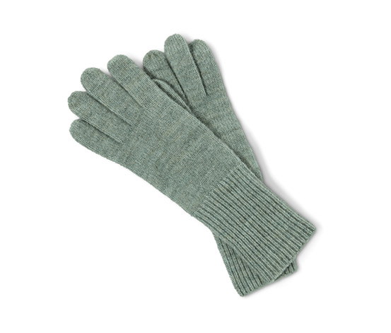 Pletené rukavice s vlnou, šalviové 653433 z e-shopu Tchibo.sk