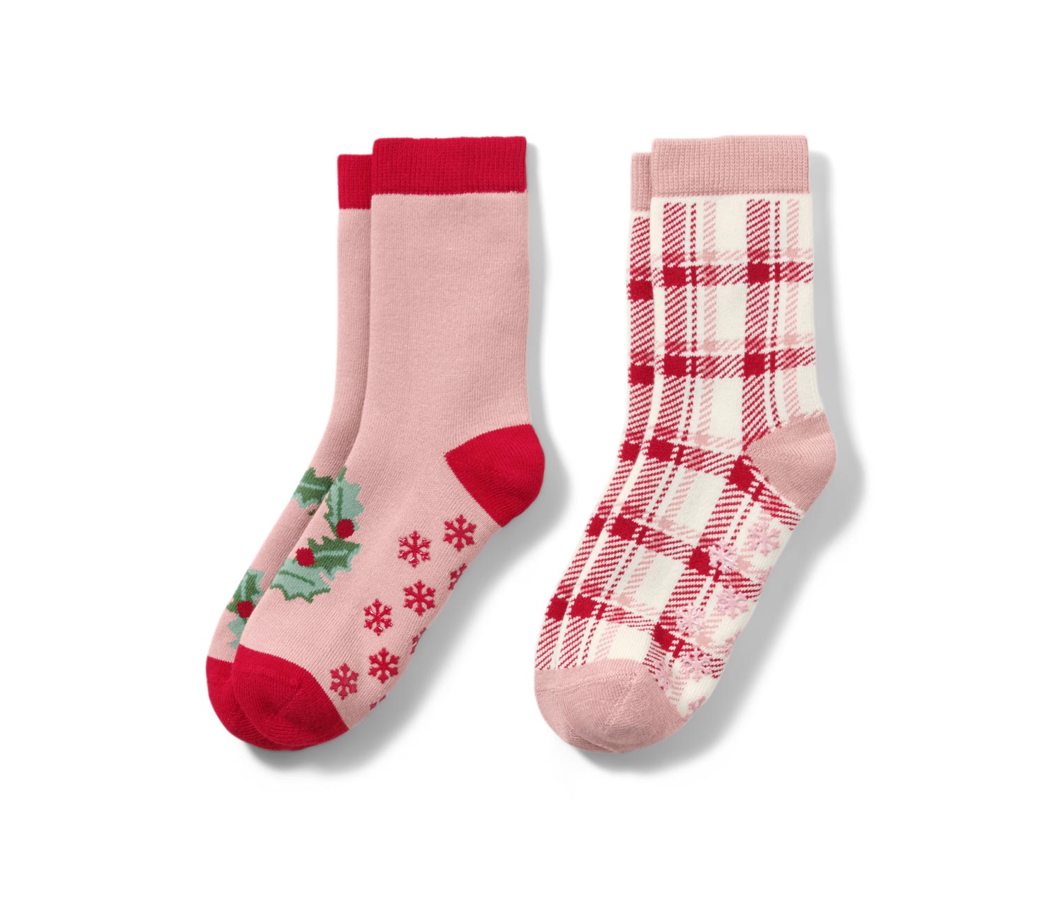 Detské protišmykové ponožky so srdiečkovým žakárovým vzorom, 2 páry 651224  z e-shopu Tchibo.sk