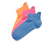 Profesionálne bežecké ponožky, 3 páry, farebné
